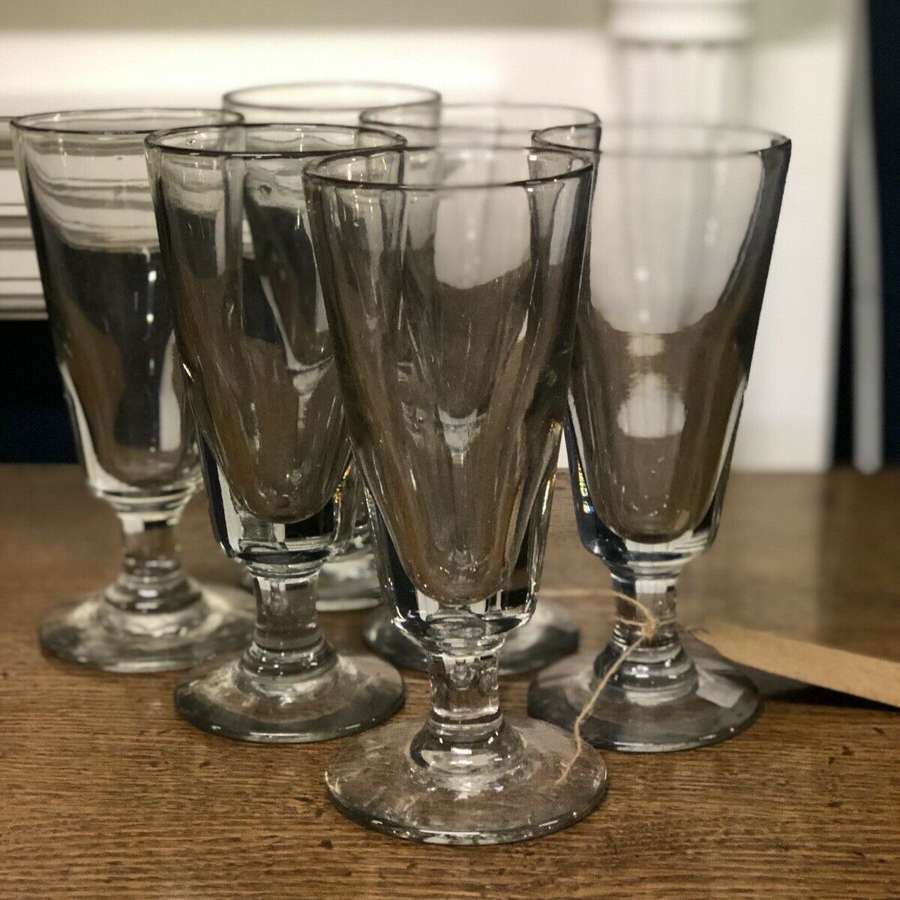 Antique Absinthe Glasses Set Of Six