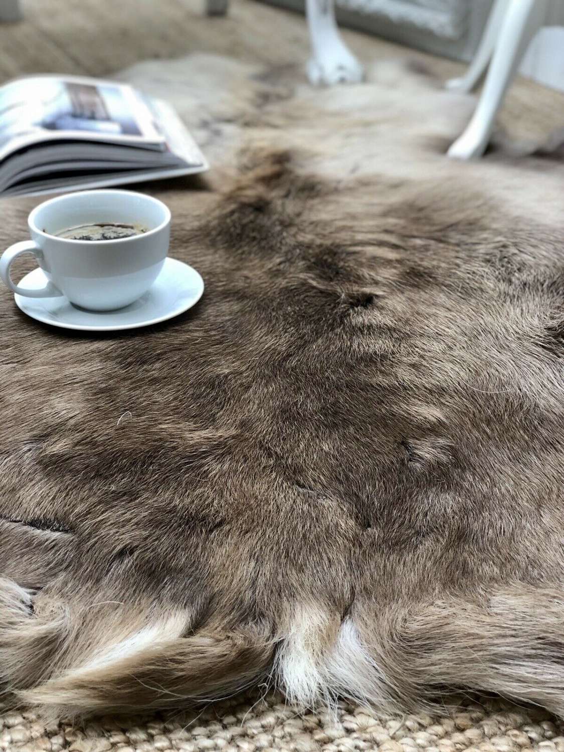 Russian Reindeer hide rug