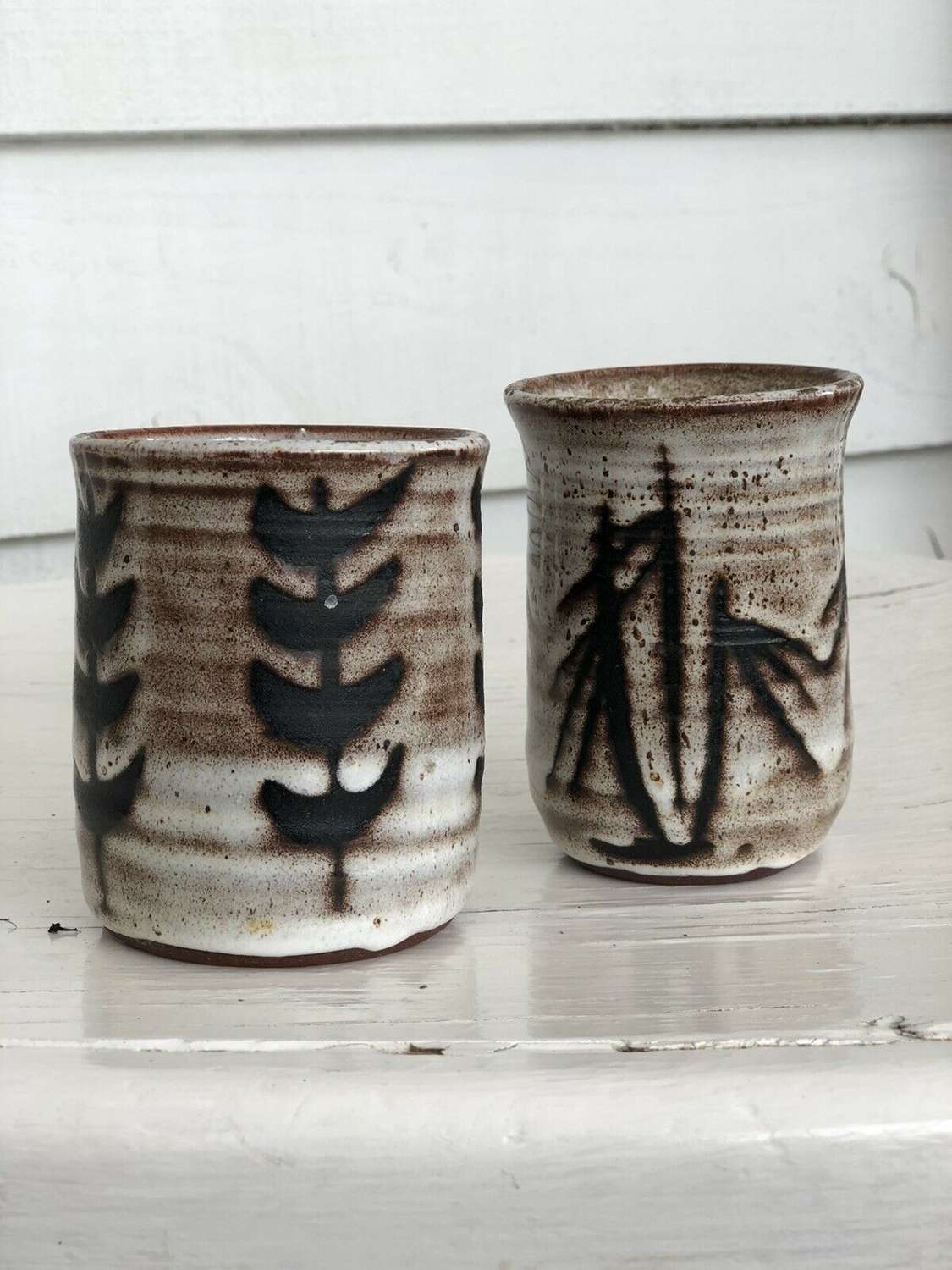 Tenby Pottery Studio Pots Japanese Tea Cups.