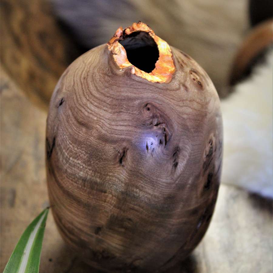 Phil Irons burr elm vase