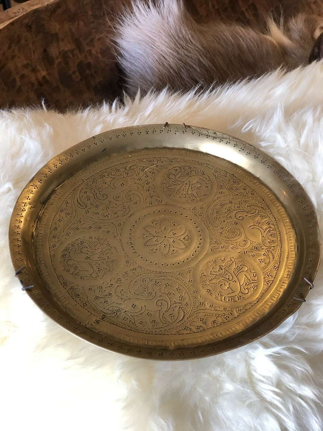 Indian brass charger