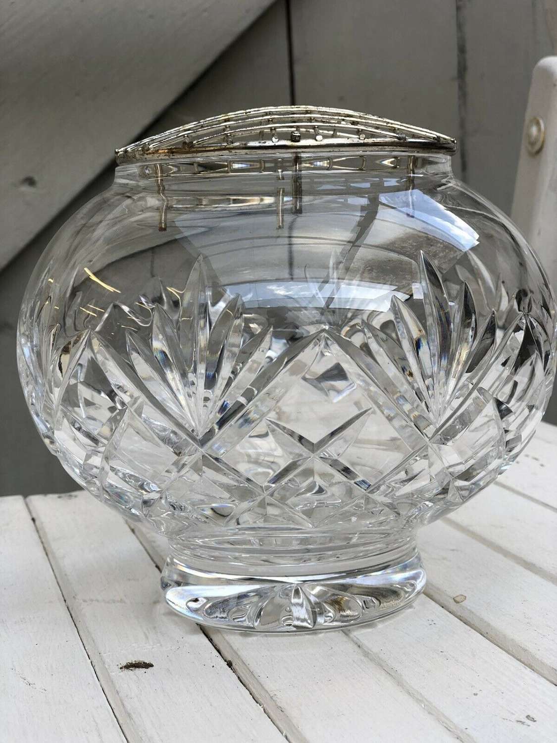 Crystal rosebowl