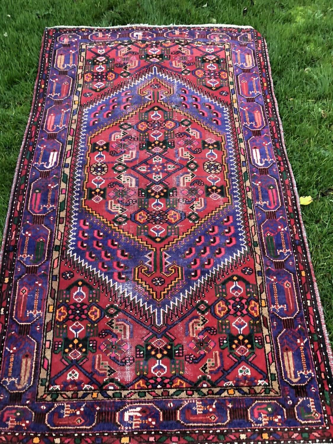 Vintage Hamedan Persian rug