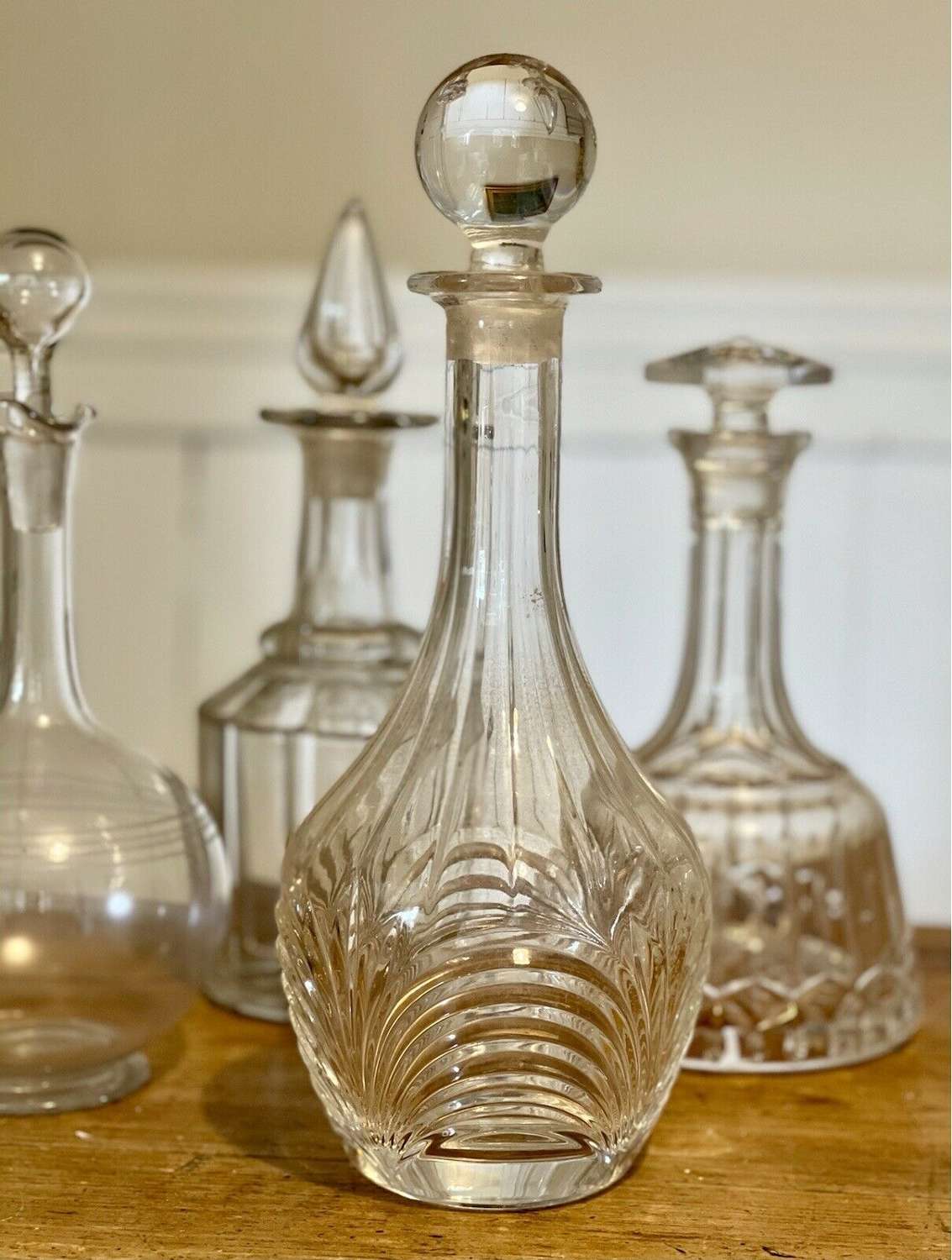 19th Century cut glass decanter