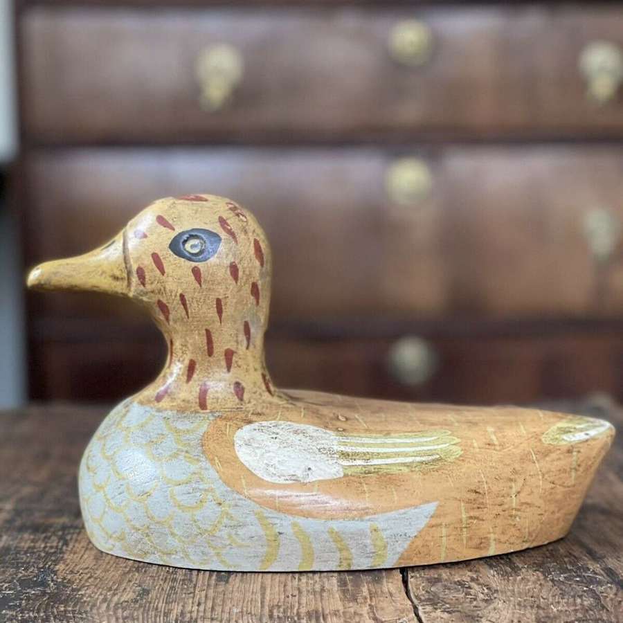 Painted decoy duck