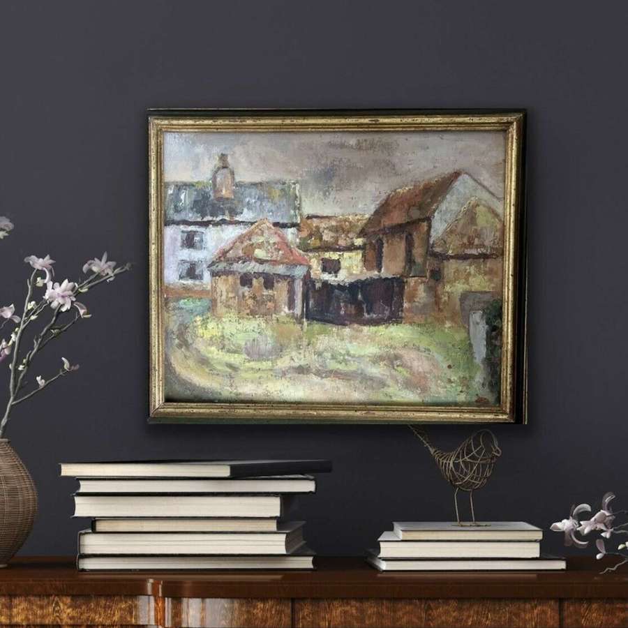 Vintage Impressionist landscape painting