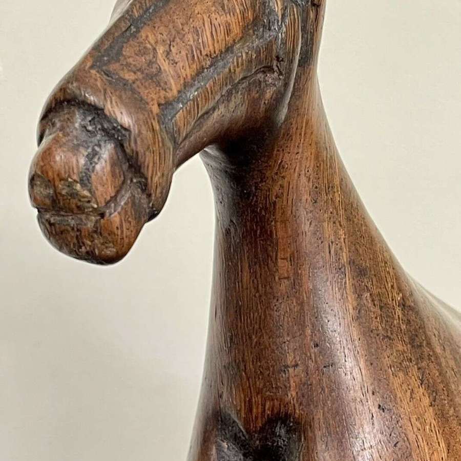 Treen folk art wooden horse