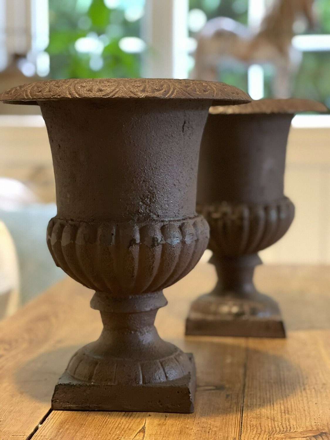 Cast Iron French Style urns