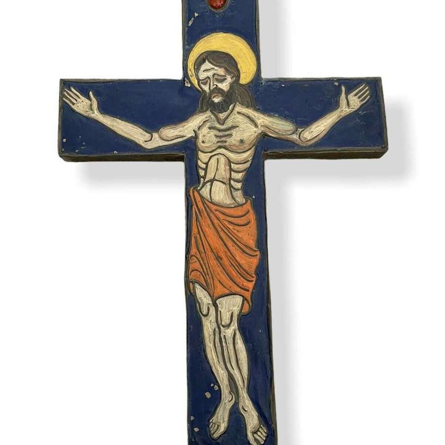 Arts and Crafts stylised crucifix