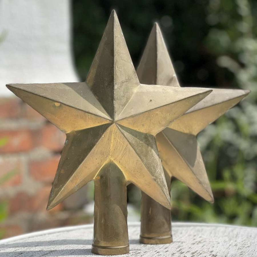 Antique brass stars