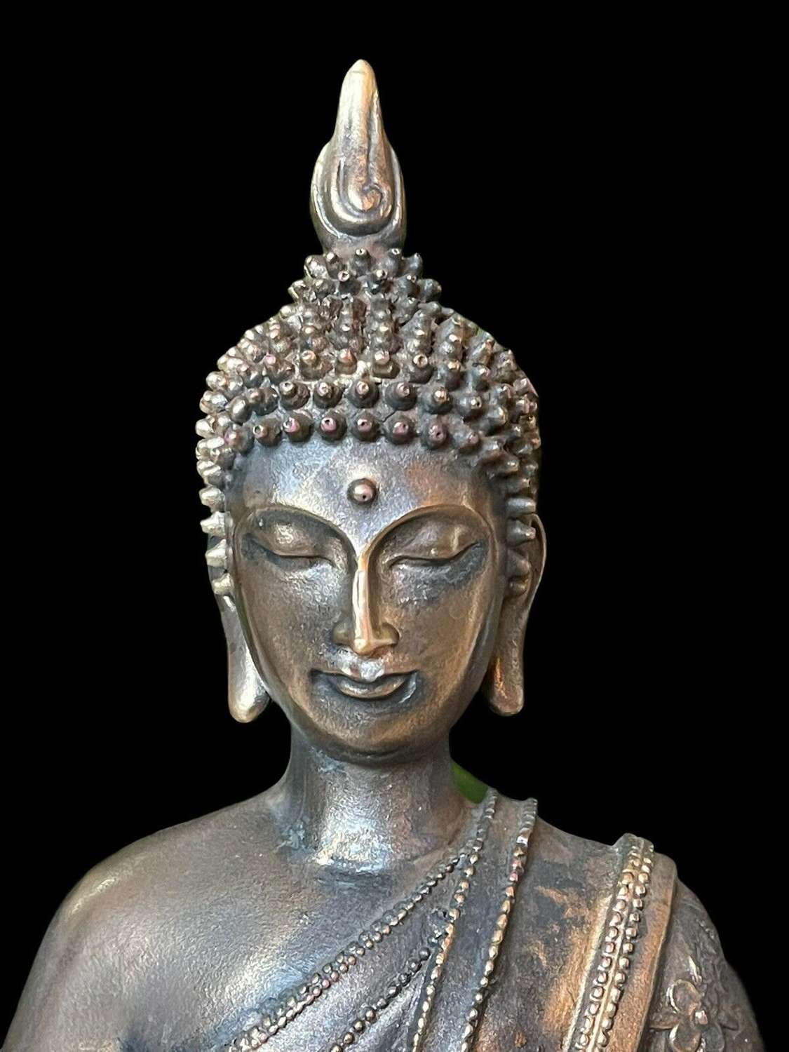 Bronze seated Buddha