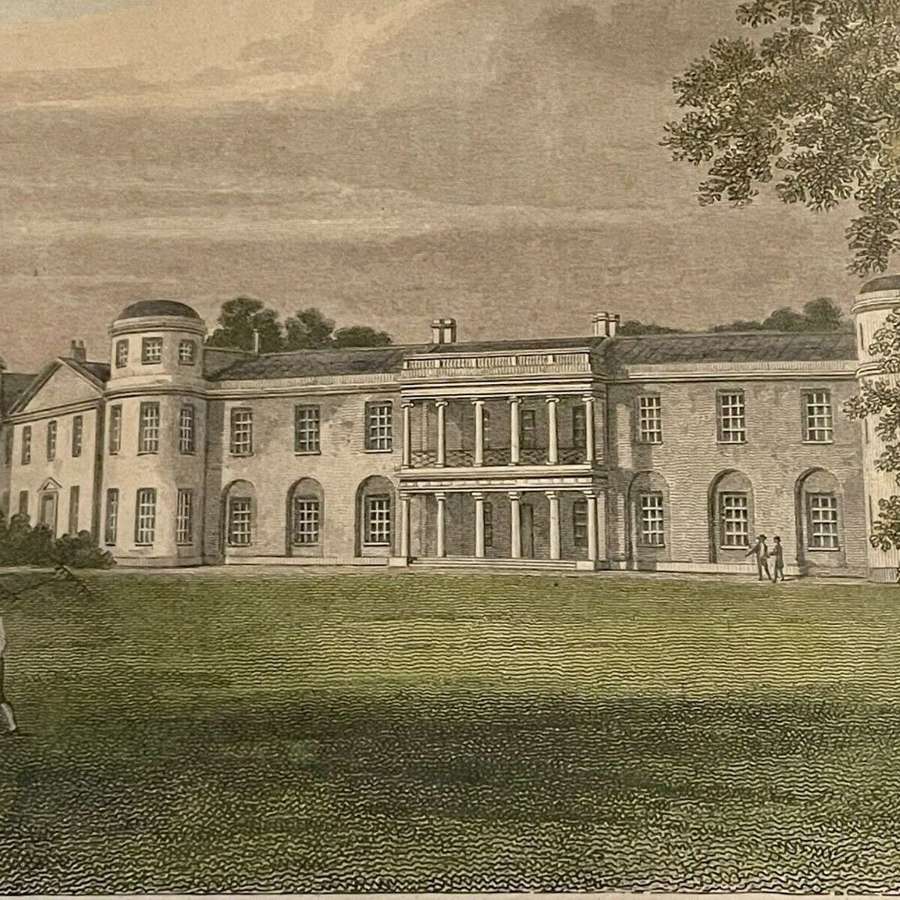 19th Century engraving of Goodwood house