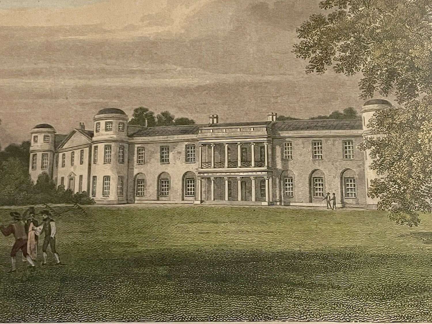 19th Century engraving of Goodwood house