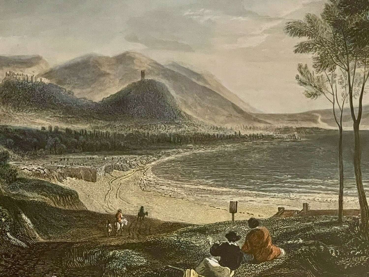 Turner engraving of Minehead and Dunster