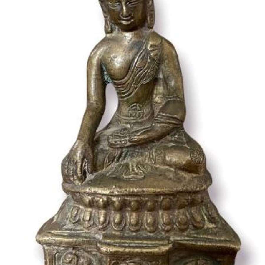 Antique brass Buddha