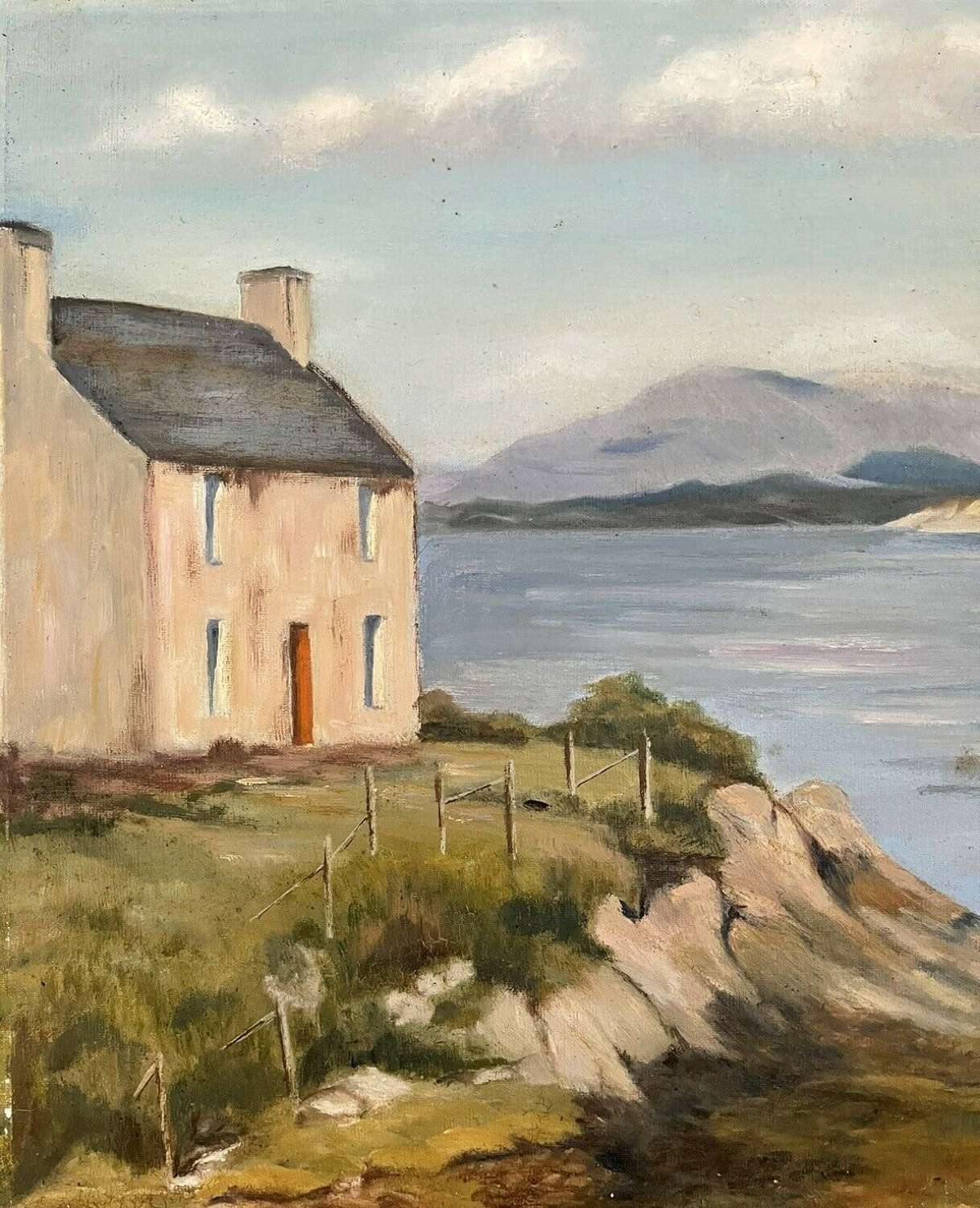 Irish cottage on the shore