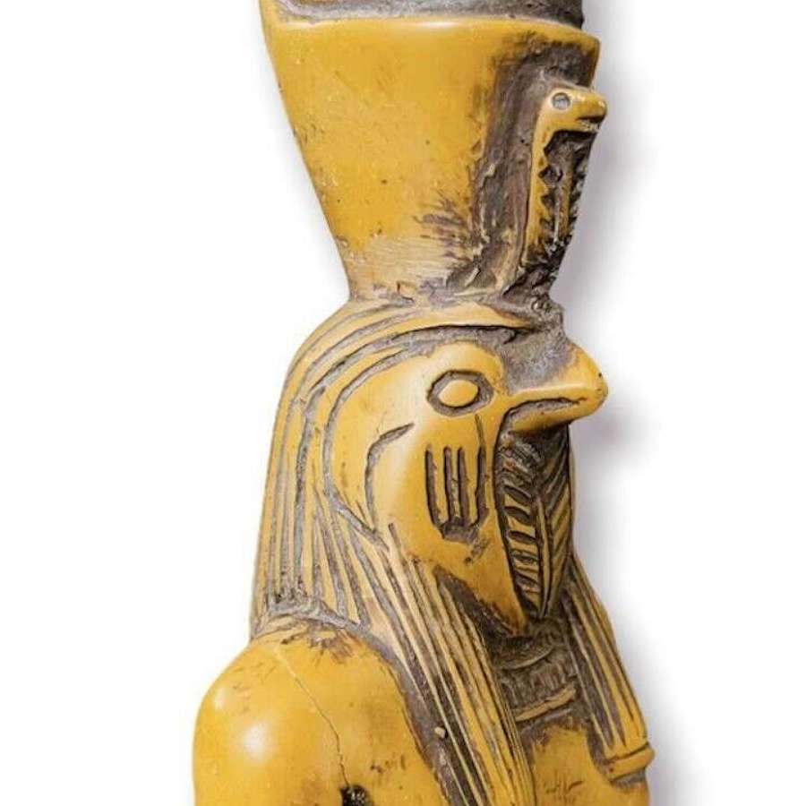 Egyptian statue of the god Horus