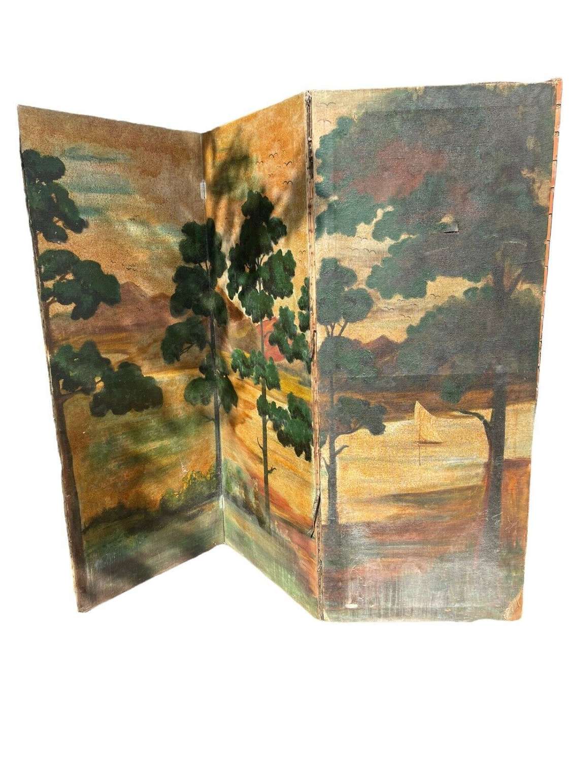 19th Century painted room divider