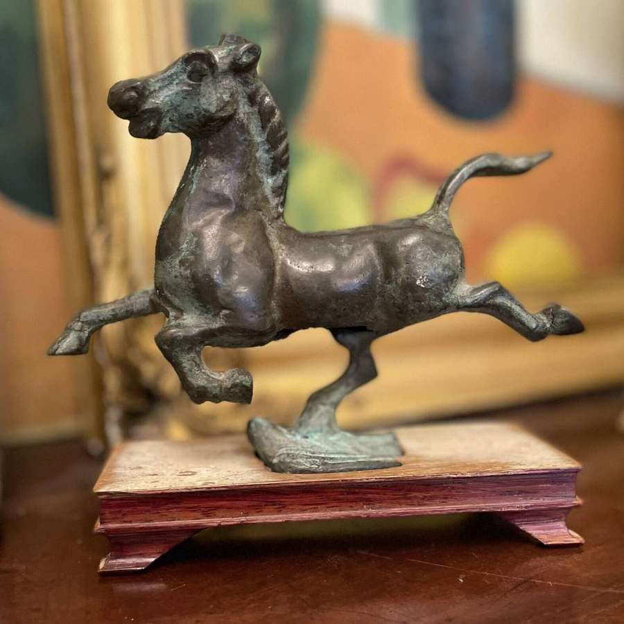 Vintage Chinese Flying Horse of Gansu Bronze sculpture