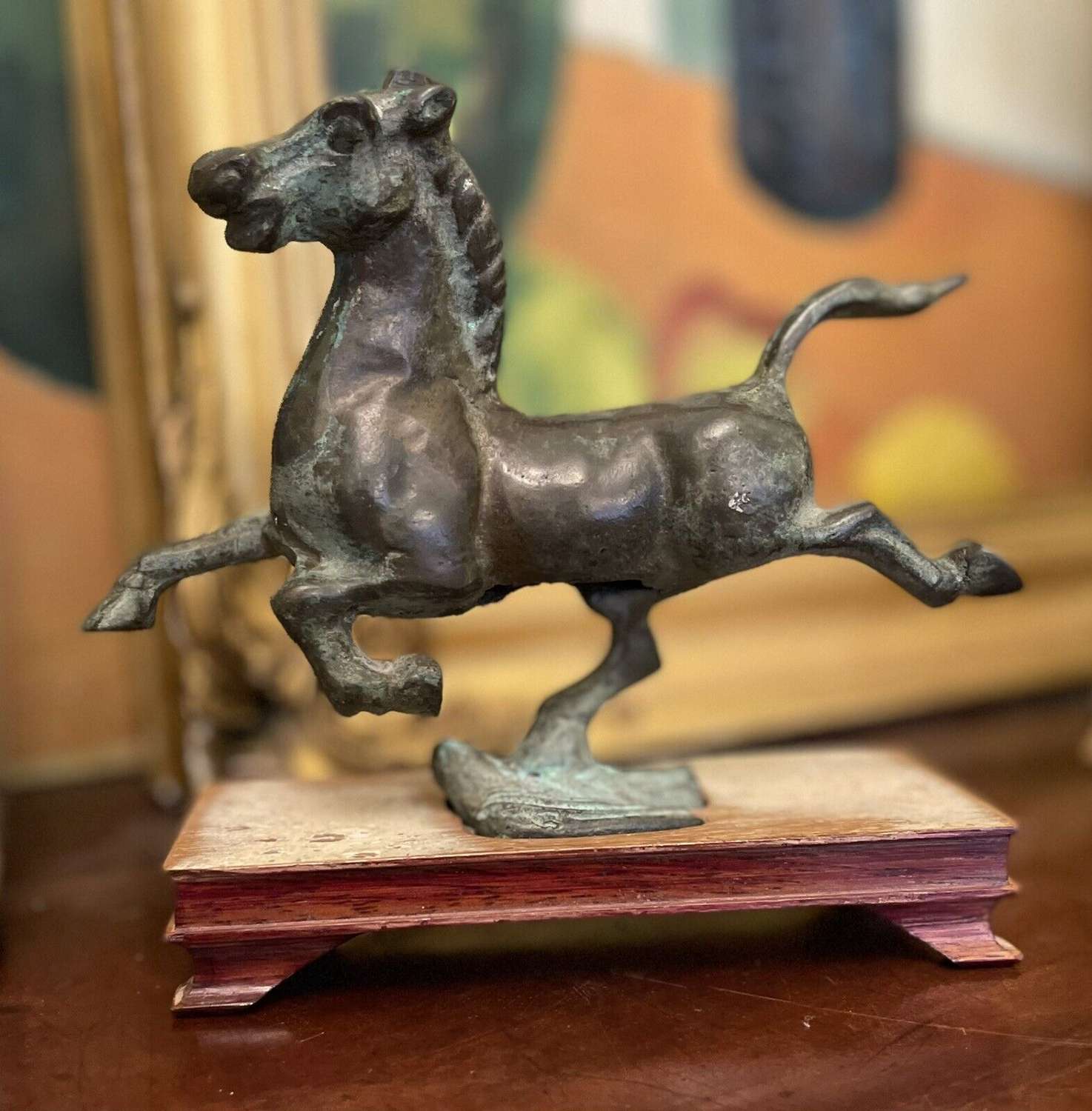 Vintage Chinese Flying Horse of Gansu Bronze sculpture