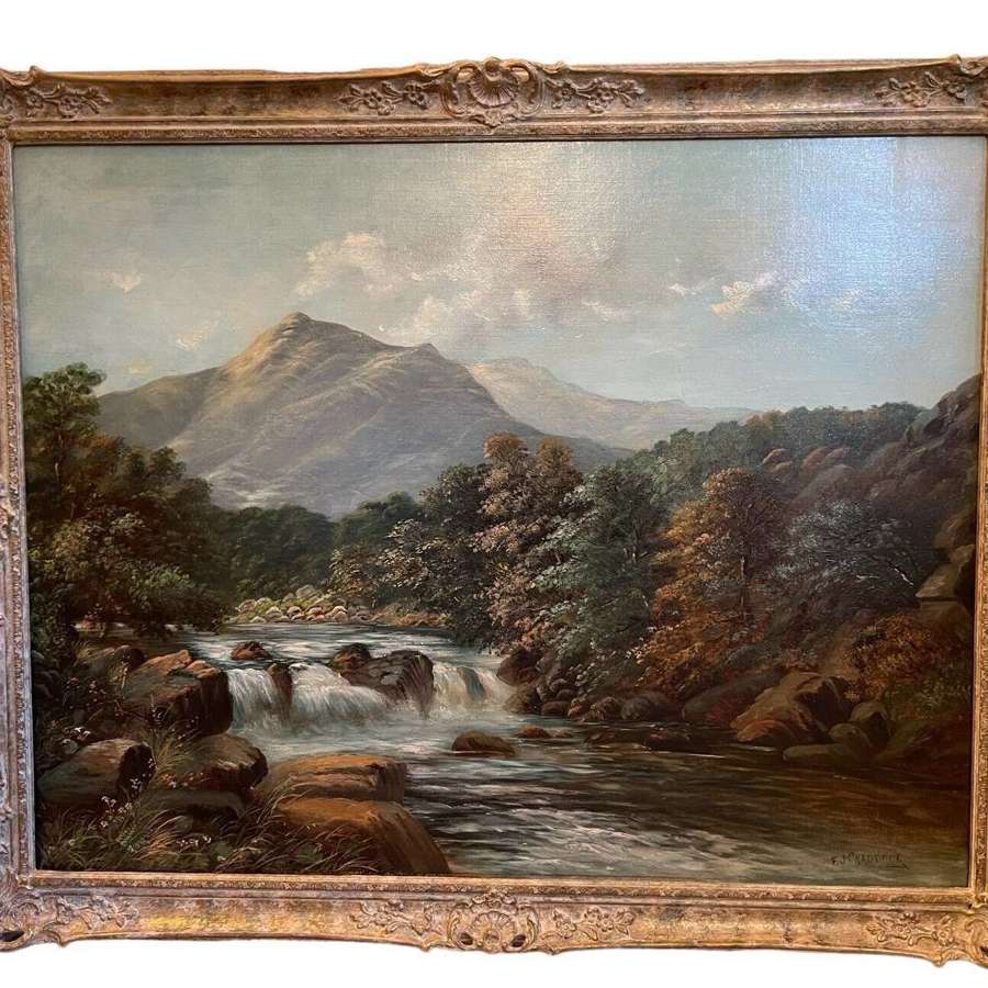 Large Scottish landscape painting