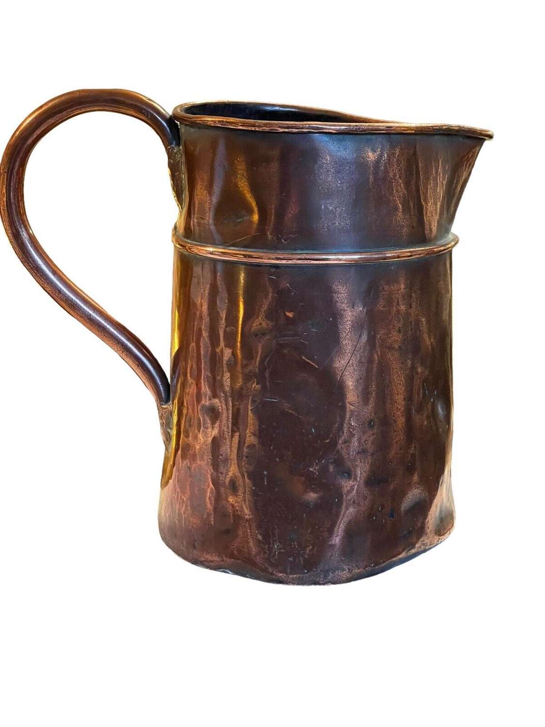 18th Century copper ale pitcher
