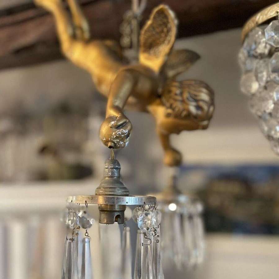Art Deco Putti chandelier