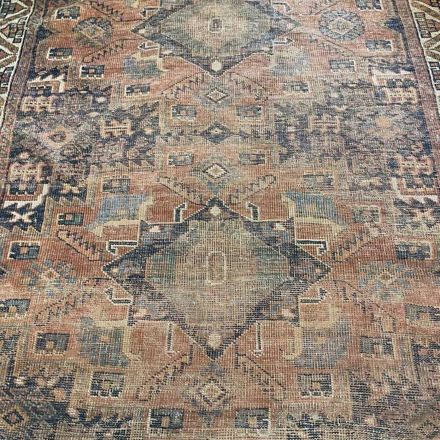 Antique Persian country house rug early 20th century