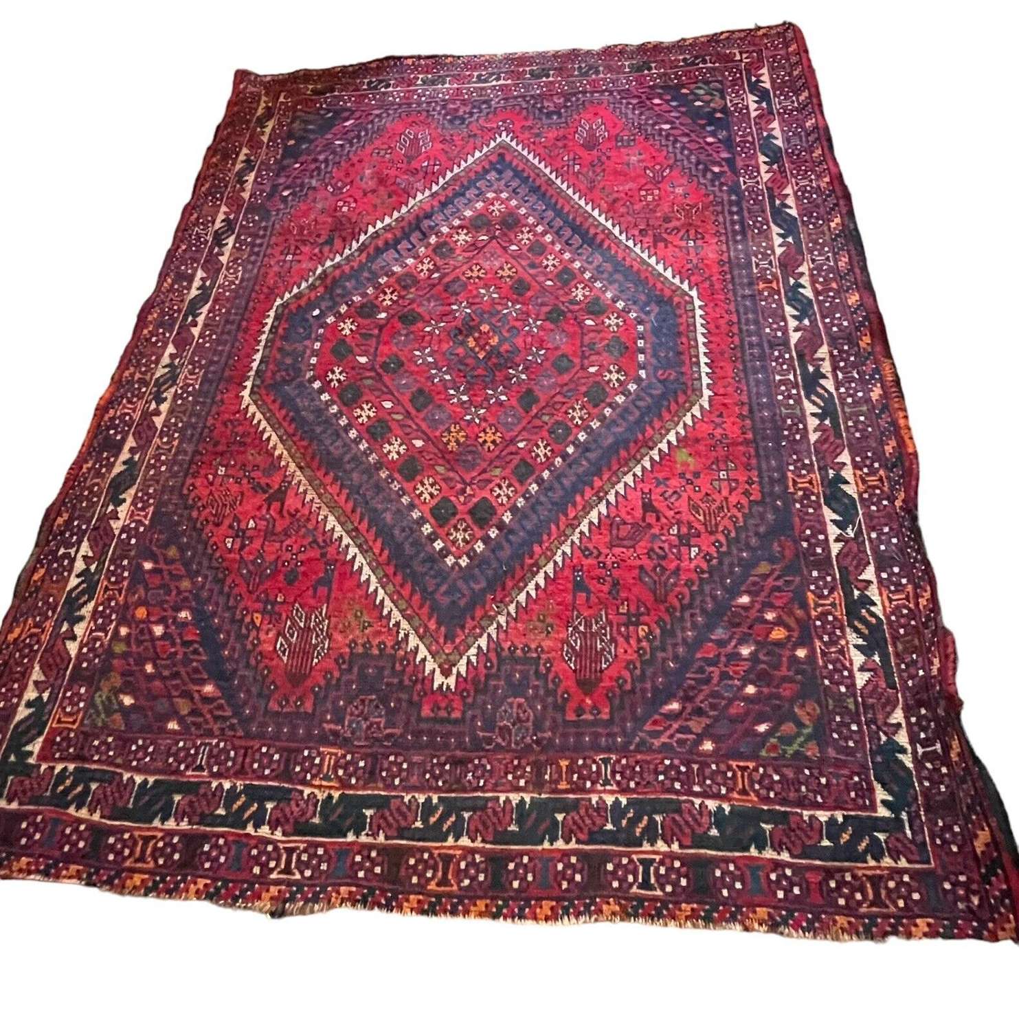 Vintage Persian Shiraz rug