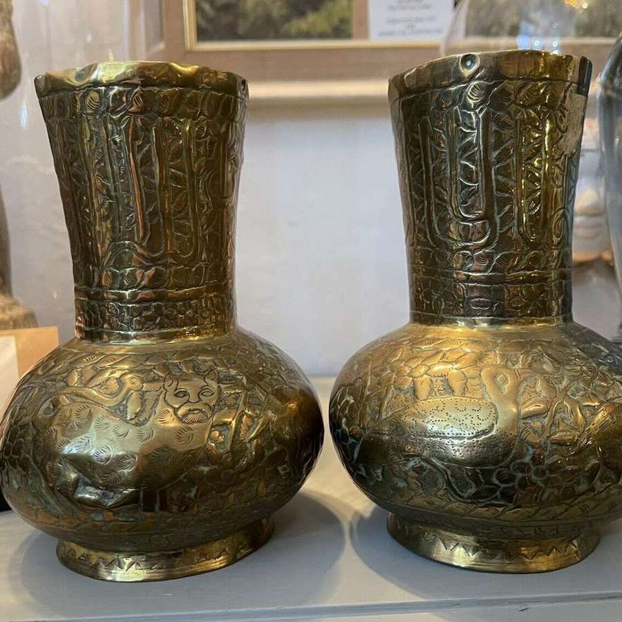 Brass Islamic vases
