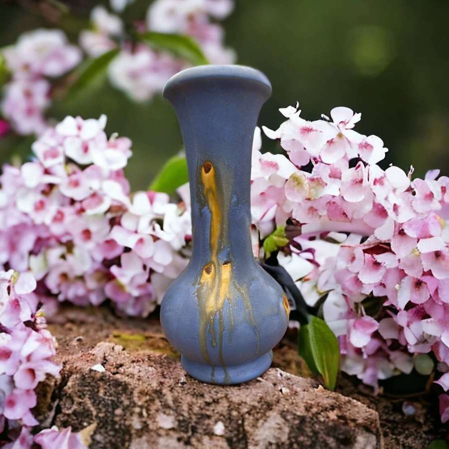 Vintage Faience Thulin Boch Freres Louvier art vase