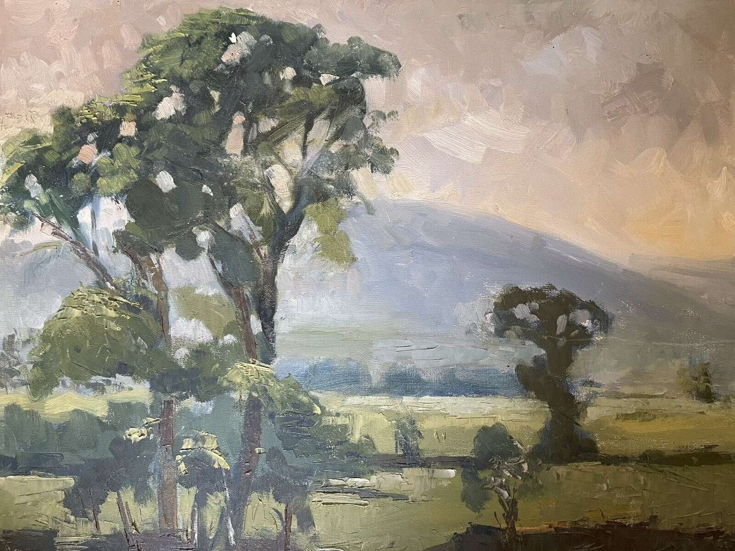 Vintage Impressionist Landscape Oil Painting Signed Jones Arundel