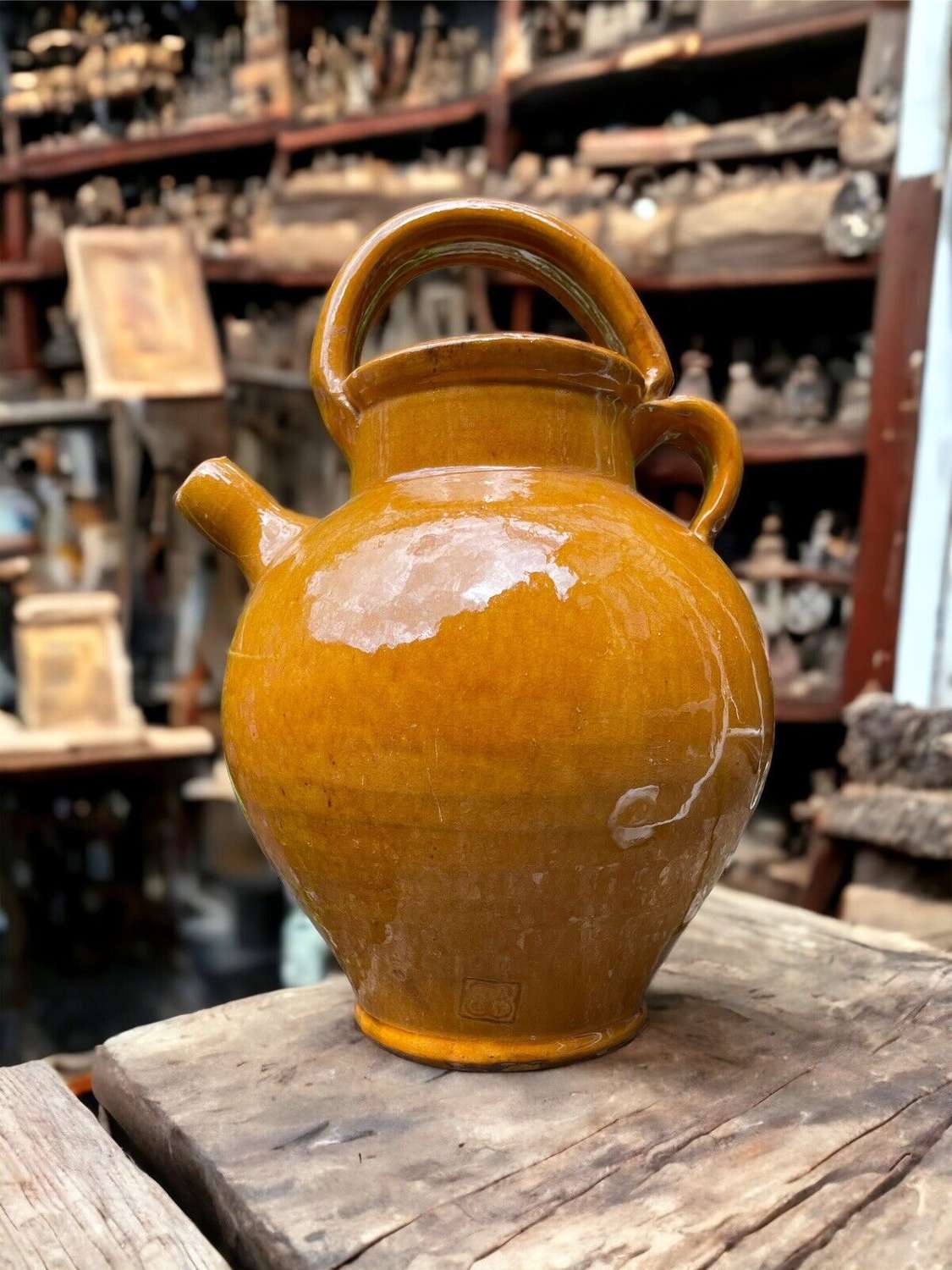 Antique French gargoulette/ water jug