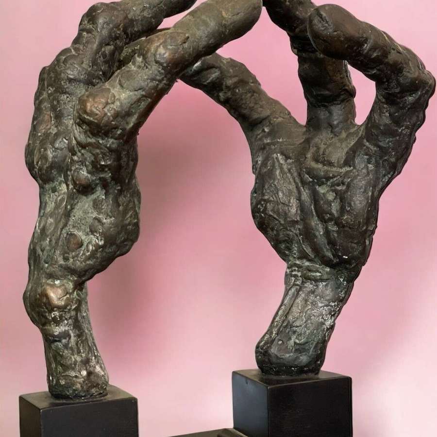 Giant Alien touching hands Alien sculpture Felix Denis collection