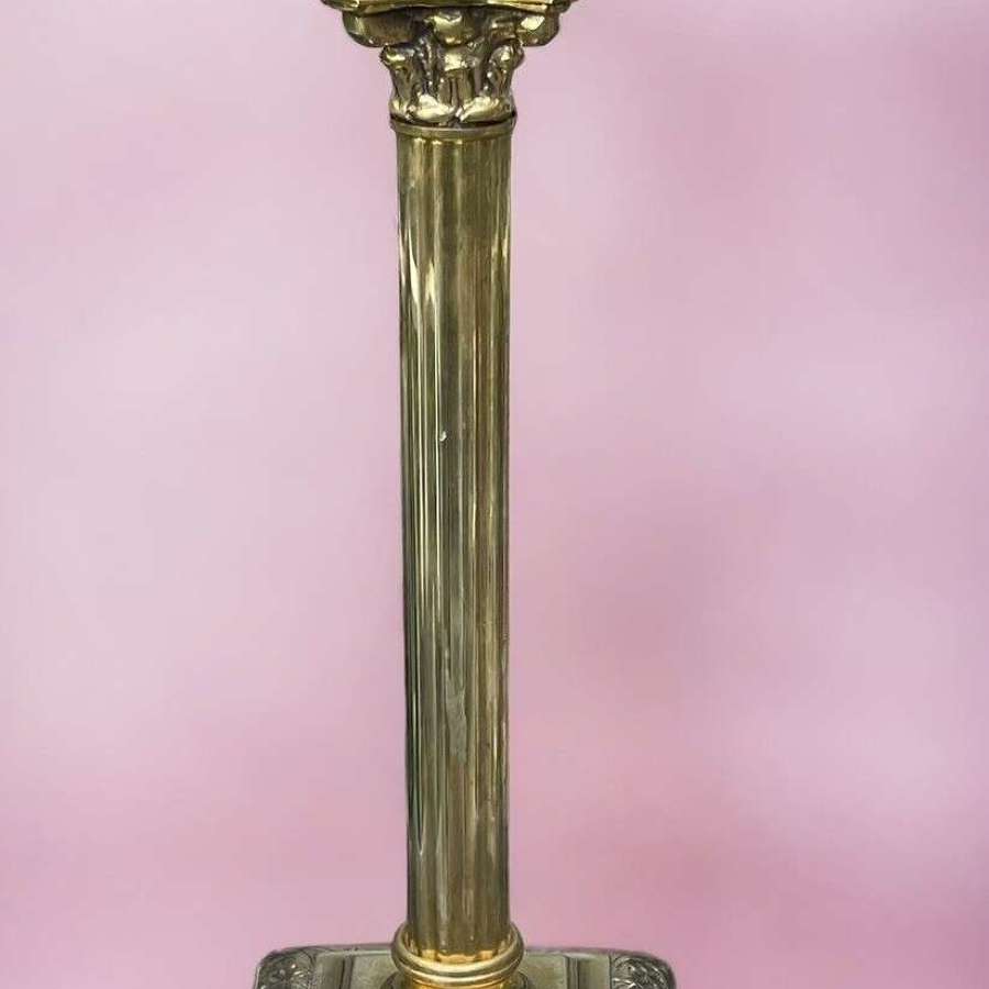 Vintage Corinthian column lamp base.