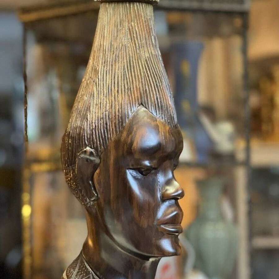 1960's African lamp base