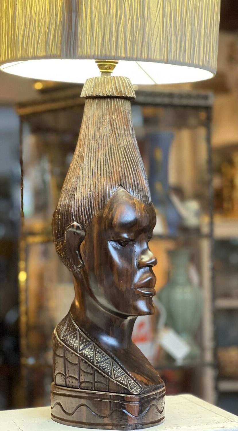 1960's African lamp base