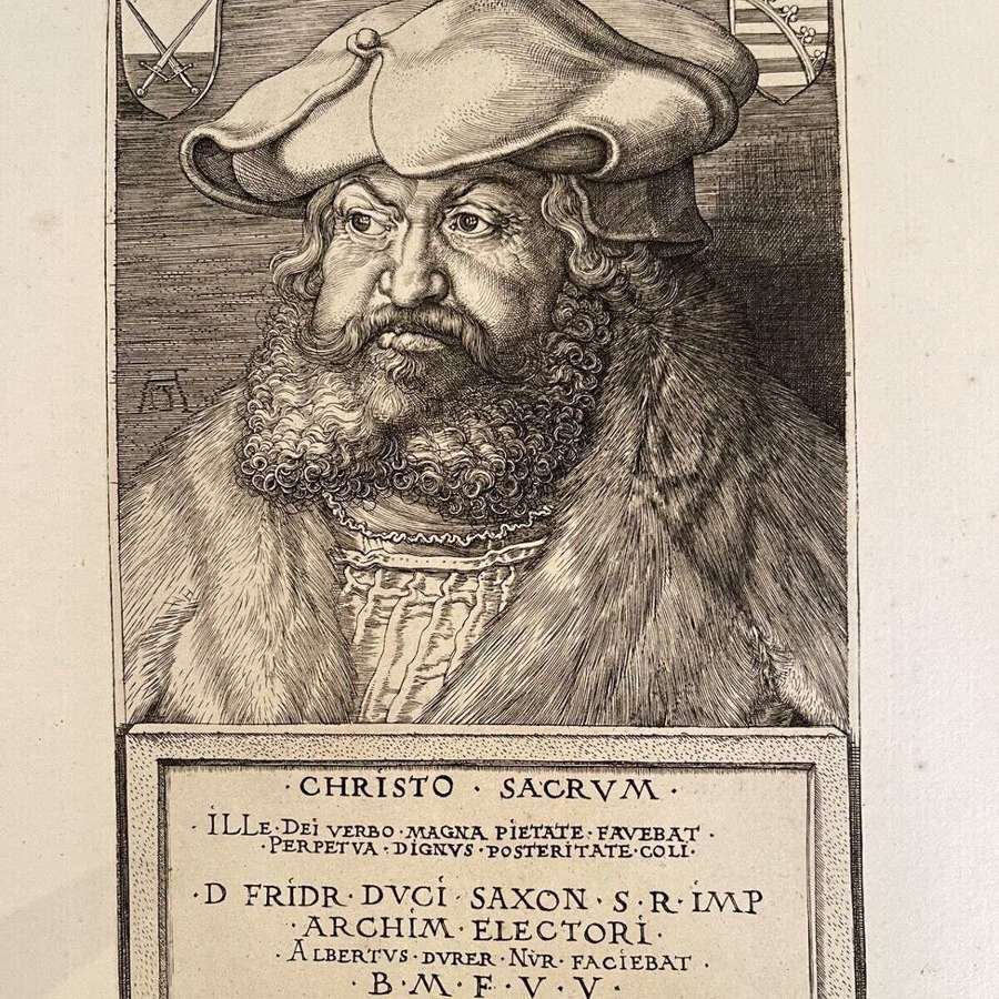 Portrait of Frederic The Wise, Prince-Elector of Saxony Etching