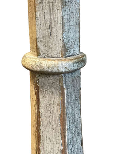 Vintage French wooden standard lamp
