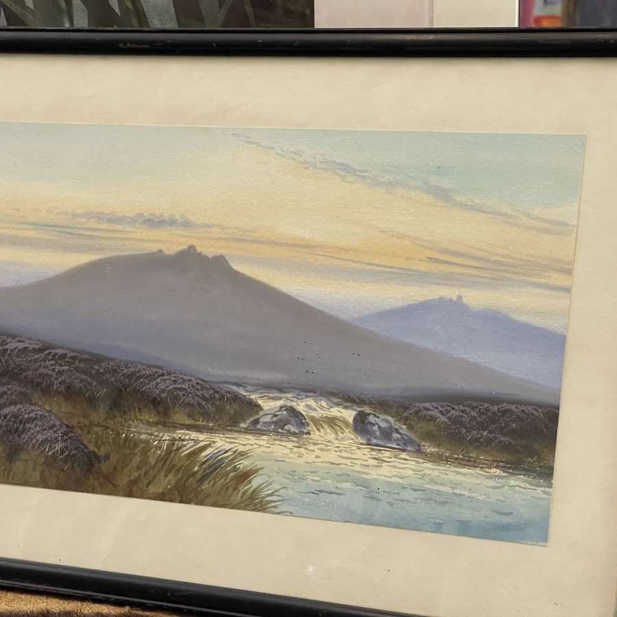 S Miller watercolour Dartmoor