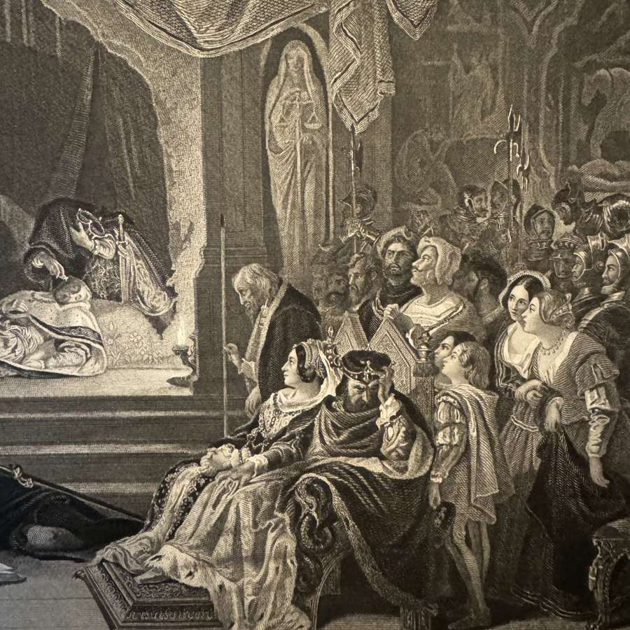 Antique engraving Hamlet