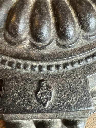Antique cast iron Coalbrookdale lamp base