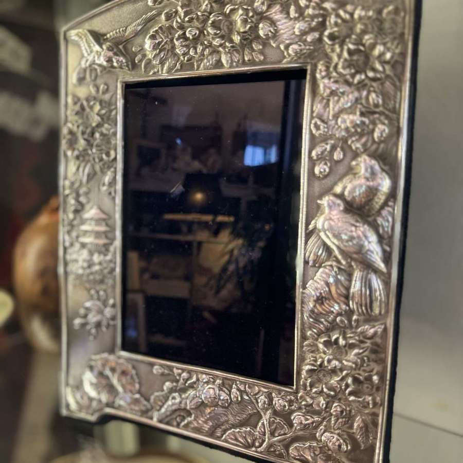 Chinoiserie silver picture frame London