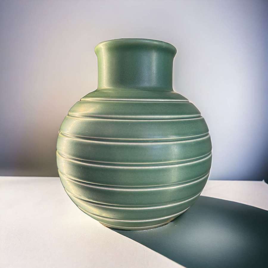 Keith Murray Green Wedgewood Bomb vase