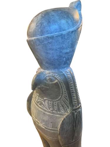 Vintage limestone Egyptian statue of Horus