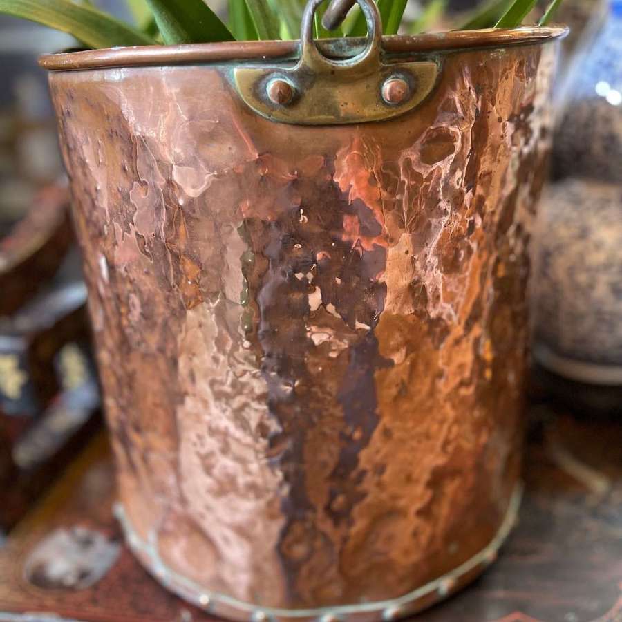 19th Century Dutch copper milk pail