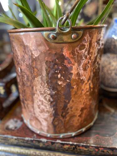 19th Century Dutch copper milk pail
