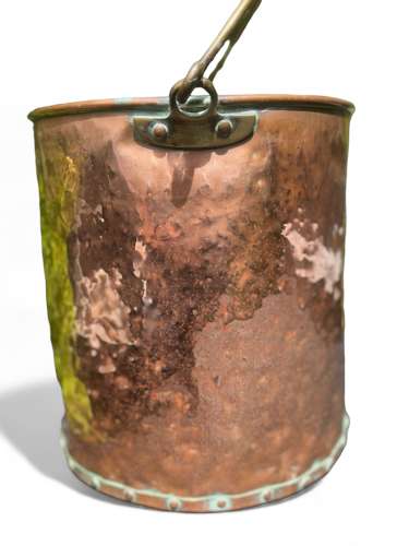 19th Century Dutch copper milk pail