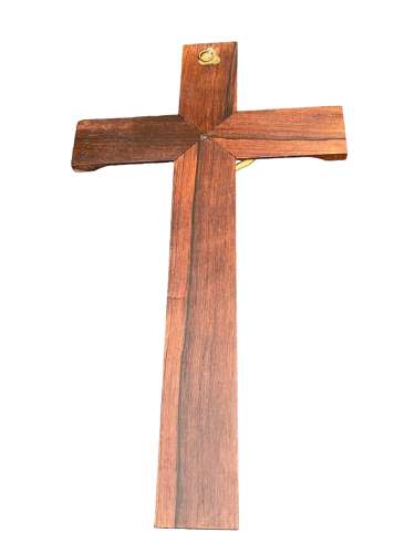French Rosewood crucifix circa 1900