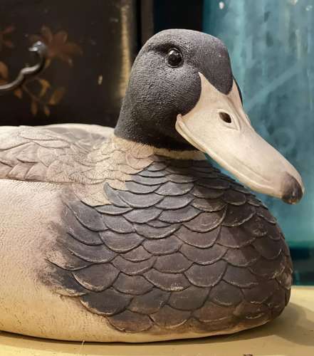 Vintage studio pottery Duck